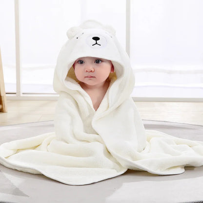 Cartoon Animal Baby Hooded Bath Towel