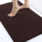 Olanly Non Slip Chenille Bath Mat Extra Soft Super Absorbent Bathroom Mat Fluffy Comfort Machine-Washable Dry Bath Rug Foot Mats