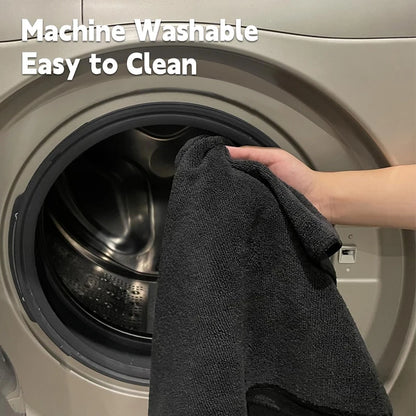 Microfiber Salon Towels Black for Hair Stylist Bleach Proof Hair Towel for Home Hotel Beauty Salon