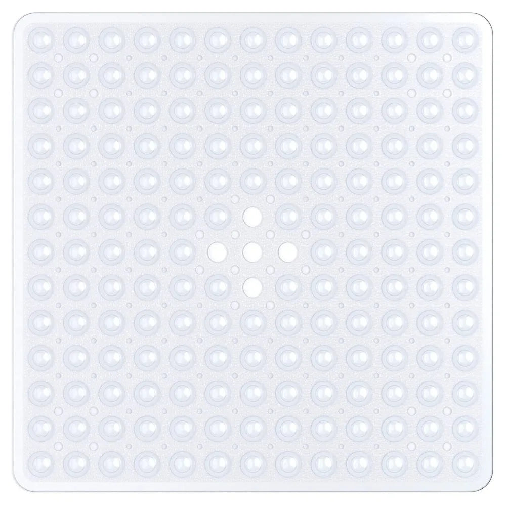 53x53cm Shower Mat Suction Cup PVC Anti Slip Bath Mat Square Shower Floor Pad Non Slip Safety Mat for Bathtub Bathroom Carpet