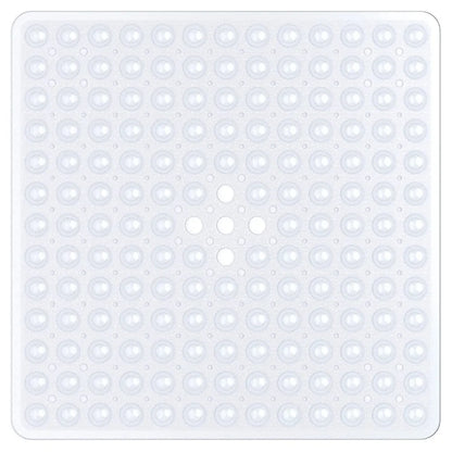 53x53cm Shower Mat Suction Cup PVC Anti Slip Bath Mat Square Shower Floor Pad Non Slip Safety Mat for Bathtub Bathroom Carpet