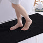 Olanly Non Slip Chenille Bath Mat Extra Soft Super Absorbent Bathroom Mat Fluffy Comfort Machine-Washable Dry Bath Rug Foot Mats