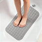 Non Slip Shower Mats for Inside Shower 38x70cm, PVC Bathroom Bathtub Mat Non-Slip Bath Mat for Tub with Suction Cups Drain Holes