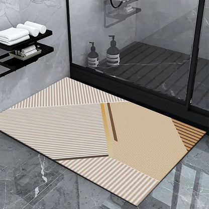 Luxury Diatom Mud Bath Mat – Super Absorbent, Non-Slip, Easy to Clean Bathroom Rug