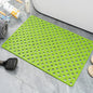 Square Bathroom Mat with Suction Cup Round Hole Design Non-slip Shower Anti-fall Home Shower Massage Fast Drainage Mat