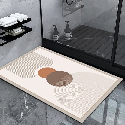Luxury Diatom Mud Bath Mat – Super Absorbent, Non-Slip, Easy to Clean Bathroom Rug