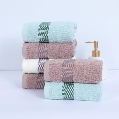 2pcs Thickened Absorbent Cotton Towels | Soft, Quick-Dry, High Absorption