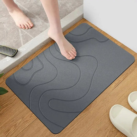 Non Slip Bath Mat with Strong Suction Cups for Shower Tub Floor Soft Comfortable Quick Dry Bathroom Rug