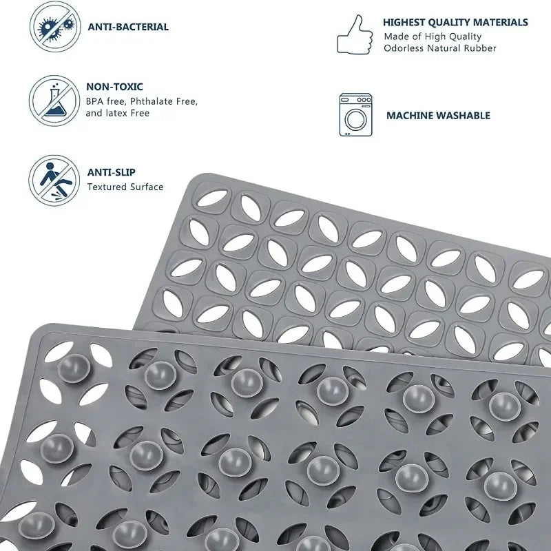 Bathroom Anti Slip Bathmat Quick Drying Household Anti Fall Toilet Floor Rug Bathroom Shower Foot Mat Safety Hollow Waterproof