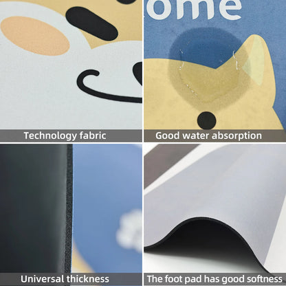 Cartoon Bathroom Soft Diatomaceous Mud Floor Mat, Bathroom Absorbent Foot Mat, Toilet Sink, Bedroom Mat, Carpet