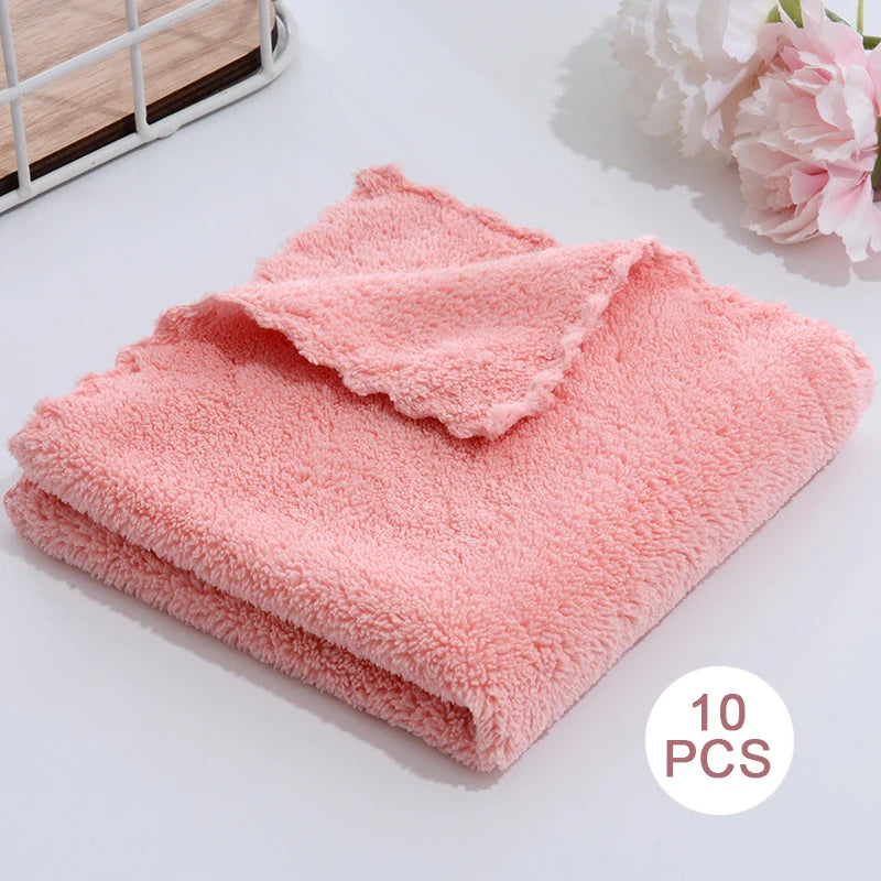 10-Pack Premium Microfiber Face Towels
