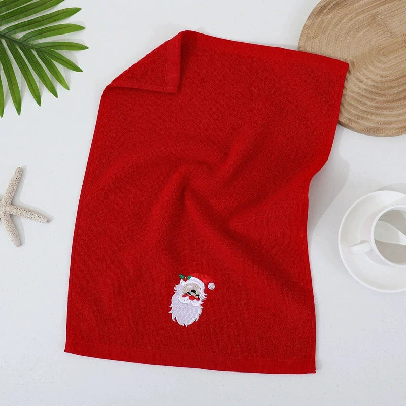 Christmas Red Towel And Bath Towel Set Merry Christmas Bathroom Supplies Holiday Home Decorations Christmas Gifts