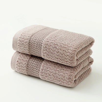 2pcs Thickened Absorbent Cotton Towels | Soft, Quick-Dry, High Absorption