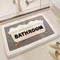 Bathroom Bath Mat - Super Absorbent, Non-Slip Bathroom Floor Mat - 50x80cm