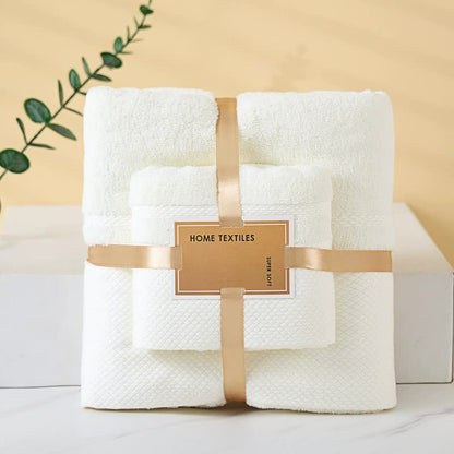 Beige Soft and Absorbent Towel Set – Wrap Towel and Bath Towel Set for Ultimate Comfort Bath towel 140*70cm, face towel 75*35cm