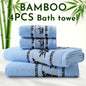 Bamboo Towel Set – 4pcs Ultra Soft Plush Viscose from Bamboo – Super Absorbent & Quick Drying