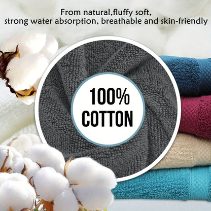 Cotton Bath Towel Set – 2pcs Extra Large – Ultra Soft, Premium Quality