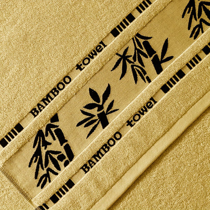 Bamboo Towel Set – 4pcs Ultra Soft Plush Viscose from Bamboo – Super Absorbent & Quick Drying