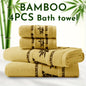Bamboo Towel Set – 4pcs Ultra Soft Plush Viscose from Bamboo – Super Absorbent & Quick Drying